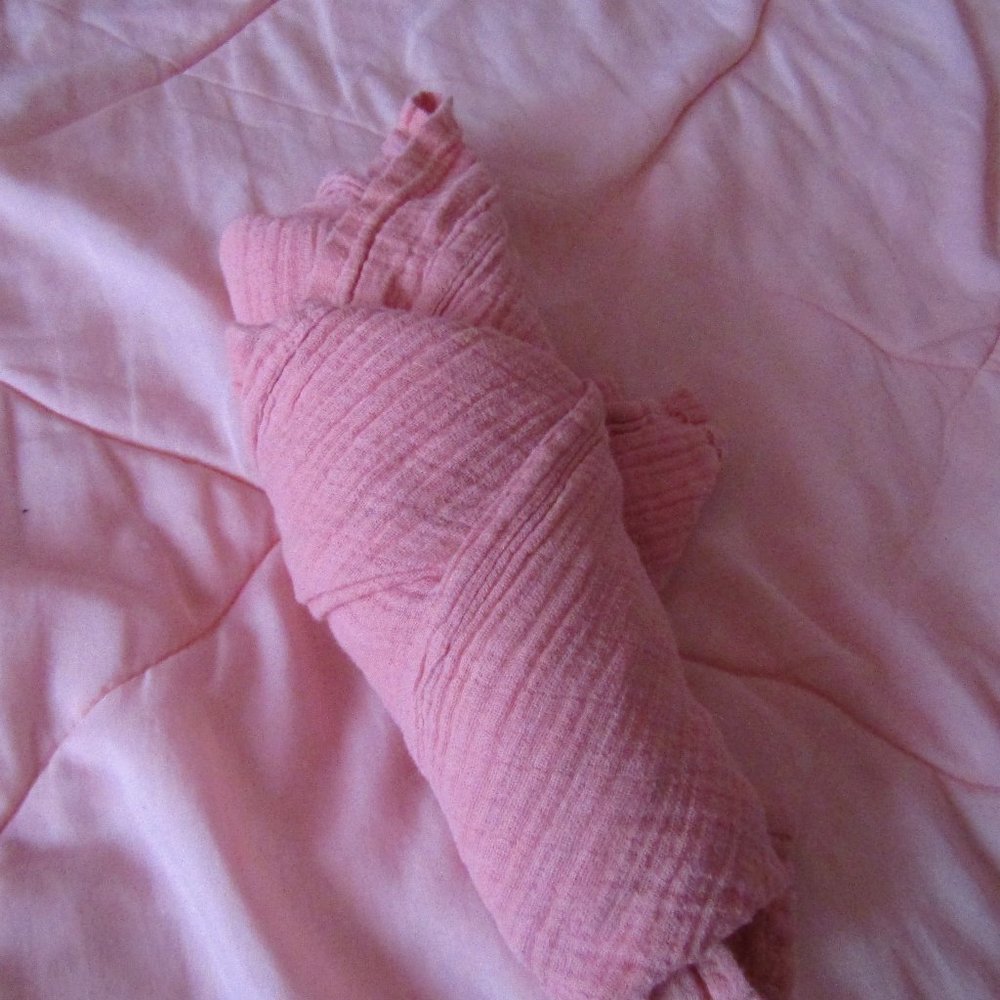 The Sugar House Pink Swaddle Blanket